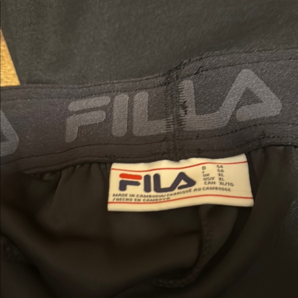 Fila Black Joggers with Red Logo - Picture 4 of 4